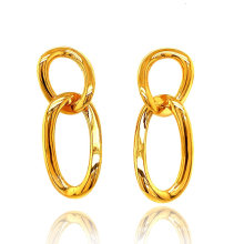 925 Silver K Gold Jewelry Fashion Circle Earrings Gemopia